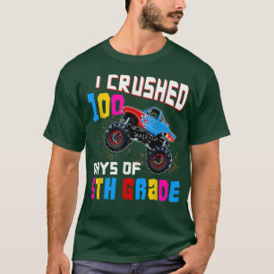 I Crushed 100 Days of 5th Grade Monster Truck Shir T-Shirt