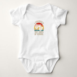 I Crushed 100 Days of School Baby Bodysuit