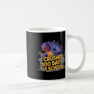 I Crushed 100 Days Of School Boys Kids - Monster D Coffee Mug