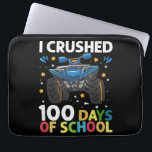 I Crushed 100 Days of School Monster Truck Boys Laptop Sleeve<br><div class="desc">100 Days of School Monster Truck 100th Day of School Boys</div>