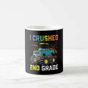 I Crushed 2nd Grade Monster Truck Graduation Coffee Mug
