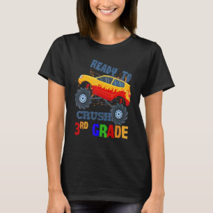 I Crushed 3rd Grade Monster Truck Boys Back To Sch T-Shirt
