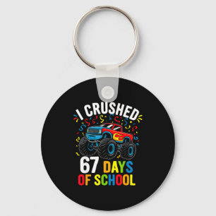 I Crushed 67 Days Of School Funny Six Seven Meme B Key Ring