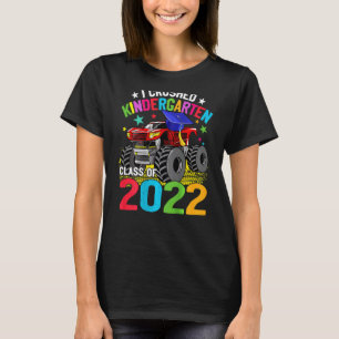 I Crushed Kindergarten Monster Truck Graduation 20 T-Shirt