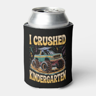 I Crushed Kindergarten Monster Truck Graduation Can Cooler