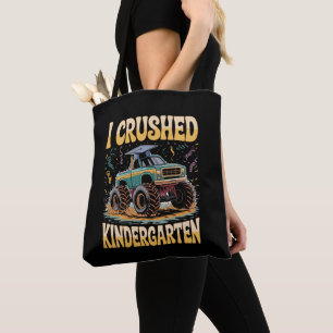 I Crushed Kindergarten Monster Truck Graduation Tote Bag