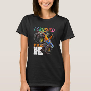 I Crushed Pre K Monster Truck Back To School Cap K T-Shirt