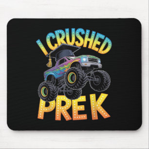 I Crushed Pre K Truck Graduation Preschool Kids Bo Mouse Pad