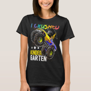 I Crushed Preschool Monster Truck Graduation Cap T-Shirt