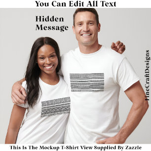 I’d Rather Be Asleep Hidden Message 086 Funny T-Shirt