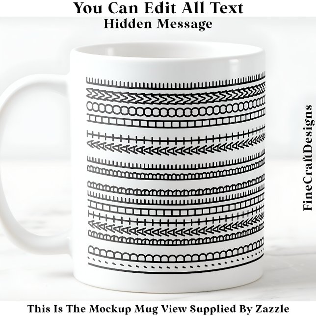 I’d Rather Be At Home Hidden Message 084 Funny Coffee Mug (Creator Uploaded)