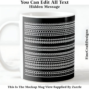 I’d Rather Be At Home Hidden Message 084W Quote Coffee Mug