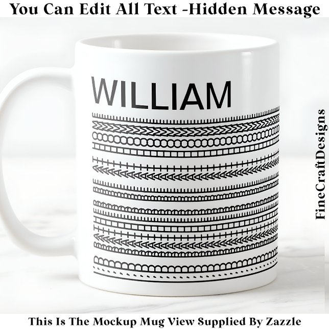 I’d Rather Be At Home & Name Hidden Message 085 Coffee Mug (Creator Uploaded)