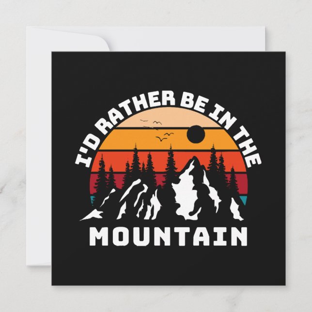 I d Rather Be In The Mountains (Front)