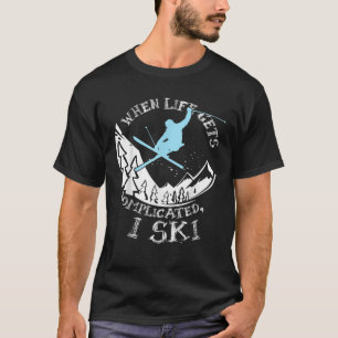 I d Rather Be Skiing Funny Winter Sports Ski Goggl T-Shirt