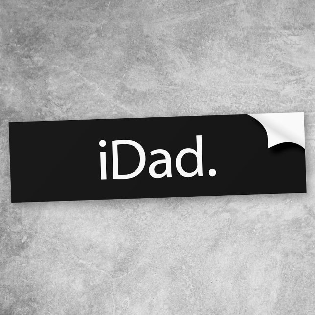 i Dad (iDad) Bumper Sticker (Creator Uploaded)