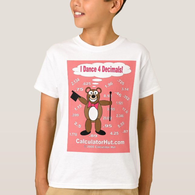 I Dance 4 Decimals T-Shirt (Front)