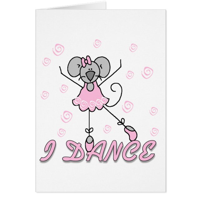 I Dance Mouse Ballet Card (Front)