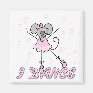 I Dance Mouse Ballet Magnet