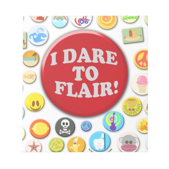 I Dare To Flair Notepad (Front)