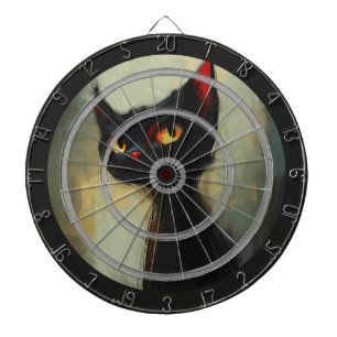 I Dare Ya, Throw that Dart Black Cat Regulation Dartboard