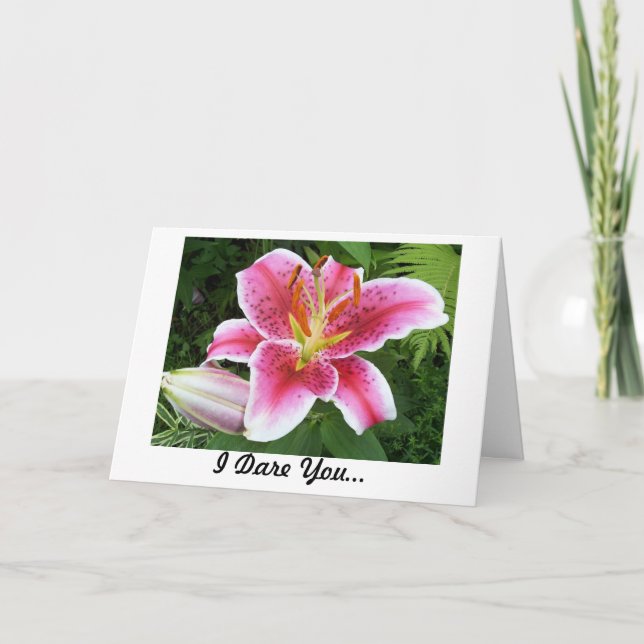 I dare you to love me card (Front)