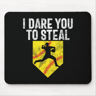 I Dare You To Steal Softll Catcher Game Day Vibes Mouse Pad