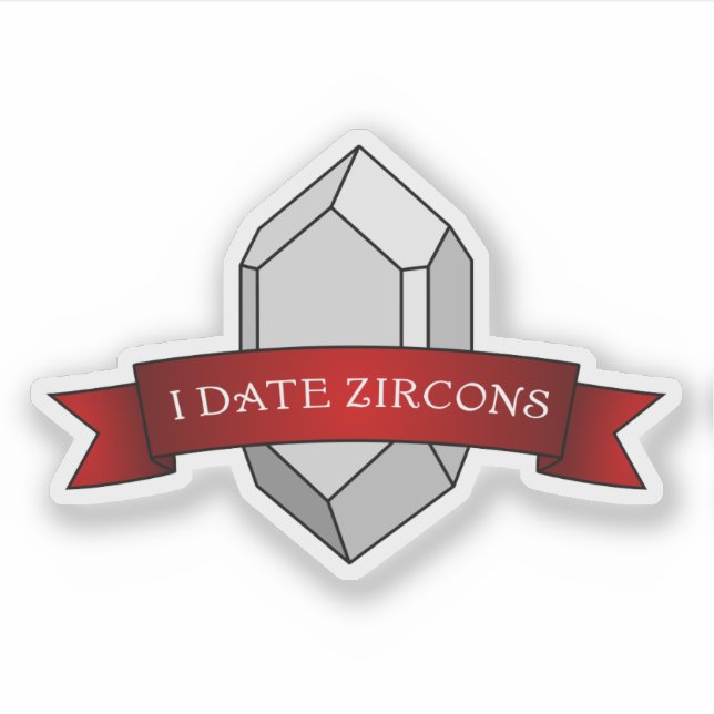 "I Date Zircons" Funny Geology (Front)