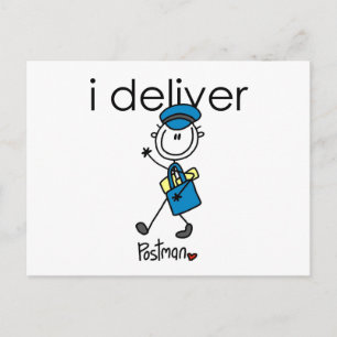 I Deliver Mail Carrier Postcard