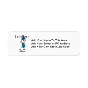 I Deliver Mail Carrier Return Address Label