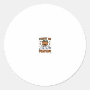 I Deliver The Little Pumpkins Halloween Nurse Shir Classic Round Sticker