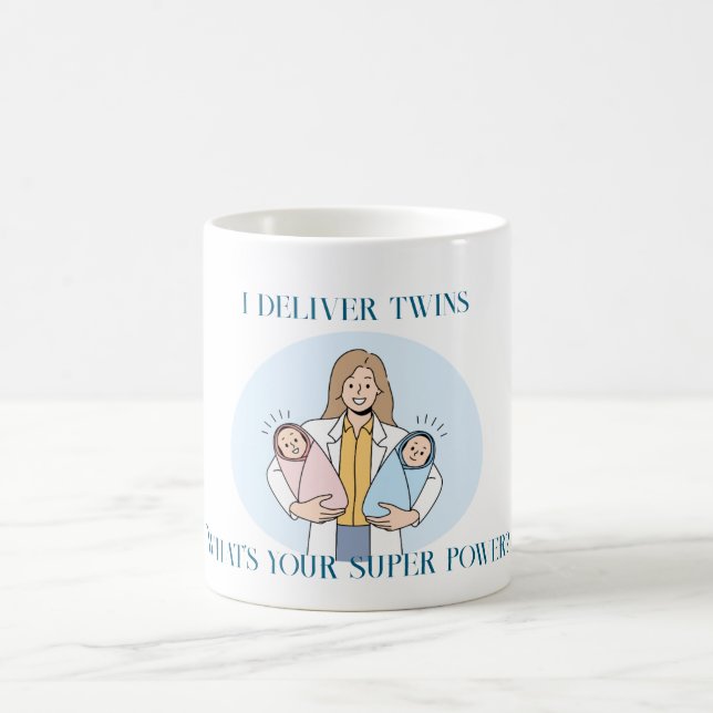 I Deliver Twins Coffee Mug (Center)