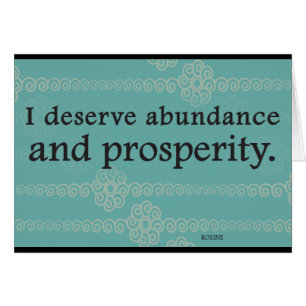 I Deserve Prosperity And Abundance Affirmations