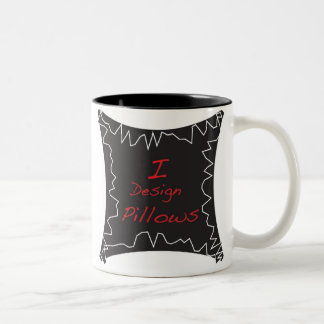 i design pillows Two-Tone coffee mug