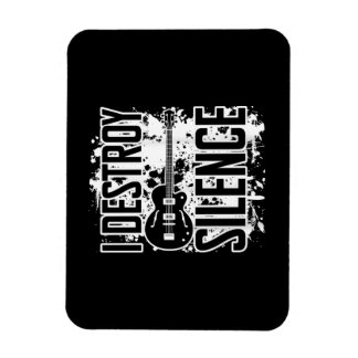 I Destroy Silence Bass Player Funny Guitar Music E Magnet