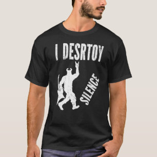 I Destroy Silence Concert Festival Heavy Metal T-Shirt