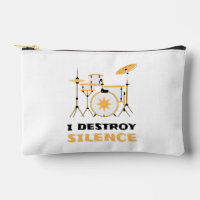 I Destroy Silence Funny Drummer
