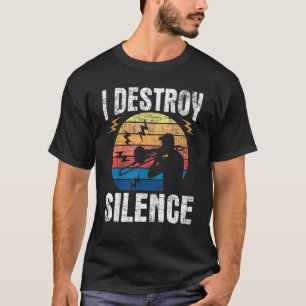 I Destroy Silence - Retro Vintage Trombone Player T-Shirt