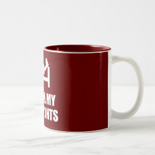 I Did-all-my- Own Stunts Two-Tone Coffee Mug