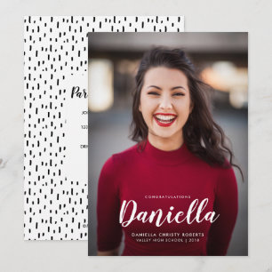 I did it! 1 Photo Graduation Announcement