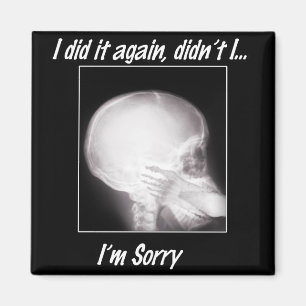 I did it Again, Didn't I? I'm So Sorry Magnet