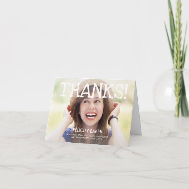 I Did It! Graduation Thank You Card (Front)