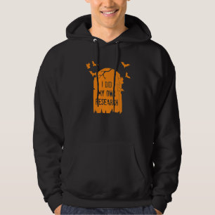 I Did My Own Re Earch Gravestone Halloween Costume Hoodie