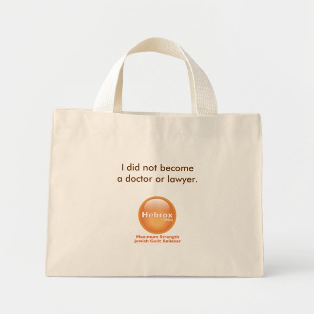 I did not become a doctor or lawyer mini tote bag (Front)