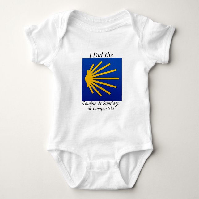 I Did the Camino de Santiago Baby Bodysuit (Front)