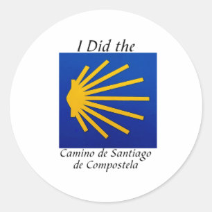 I Did the Camino de Santiago Classic Round Sticker