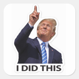 I did this political humour meme gas prices square sticker