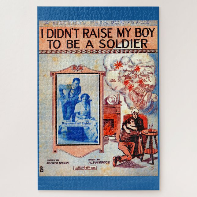 I Didn’t Raise My Boy to Be a Soldier sheet music Jigsaw Puzzle (Vertical)