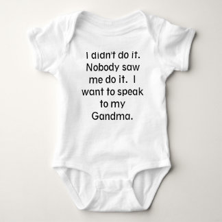 I didn't do it baby bodysuit