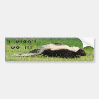 I Didn't Do It! Bumper Sticker